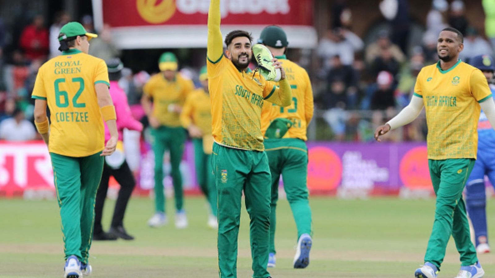 'There was abuse hurled at my wife': South African star reveals shocking aftermath of celebrating Suryakumar Yadav's wicket Tabraiz Shamsi.
