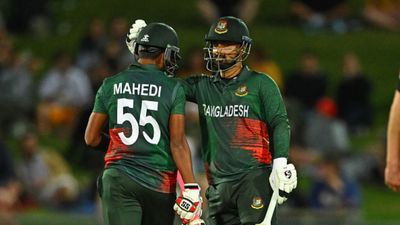 NZ vs BAN: Bangladesh's historic run continues as Shanto's men secure first-ever T20I win in New Zealand in resounding fashion Shak Mahedi Hasan and Litton Kumer Das.