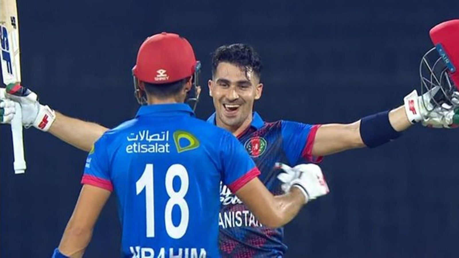 Afghanistan opener Rahmanullah Gurbaz hits maiden T20I ton, becomes only batter to achieve this feat against UAE Afghanistan's Rahmanullah Gurbaz celebrates his maiden T20I century (Screengrab: FanCode,X)