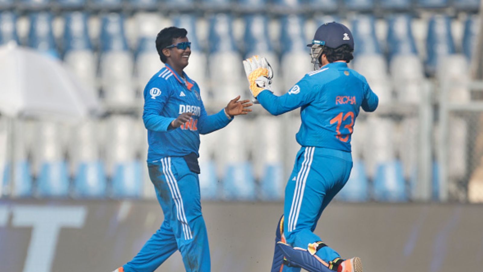 INDW vs AUSW: Deepti Sharma scripts history, becomes first Indian to bag this big ODI milestone vs Australia India's Deepti Sharma celebrates the wicket of Australia's Annabel Sutherland during 2nd ODI at Wankhede Stadium on December 30. (Getty)