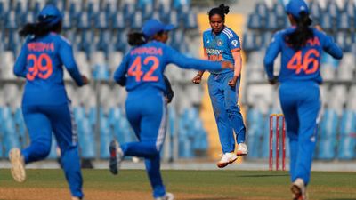 IND vs AUS: 20-year-old Gujarat Giants spinner makes ODI debut as Sneh Rana misses out from 3rd match at Wankhede Stadium Mannat Kashyap of India. (Getty Images)