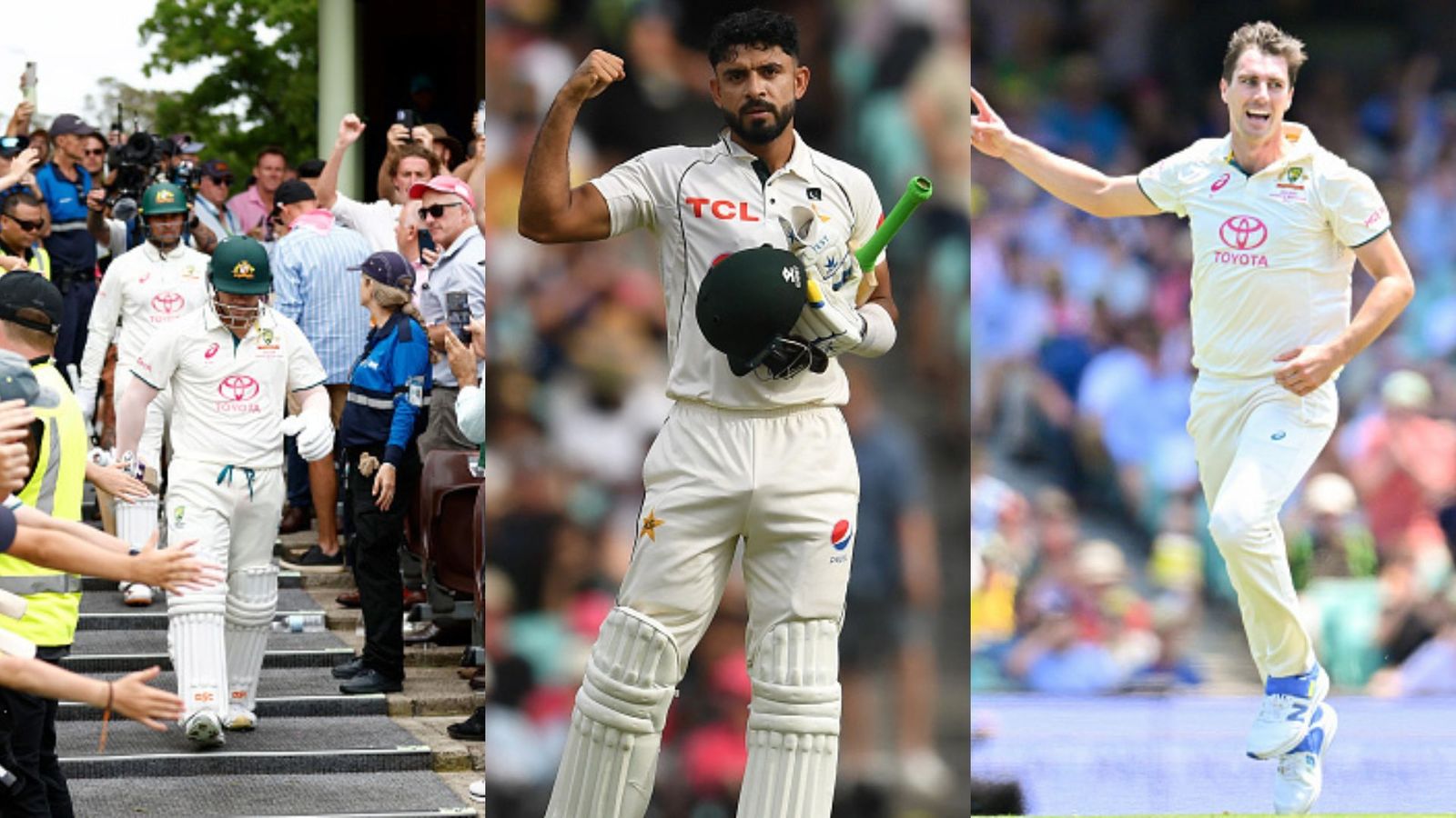 AUS vs PAK: Cummins five-fer overshadowed by Jamal's counter-punch, Warner gets guard of honour in action-packed Day 1 Pakistan scored 313 runs in 1st innings of 3rd Test.