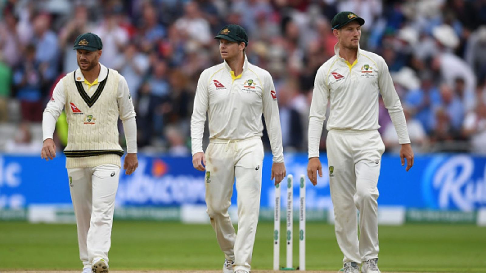 'The challenge he needs': Shane Watson urges Steve Smith to make bizarre alteration in Tests David Warner (Left), Steven Smith (Middle) and Cameron Bancroft of Australia. (File Photo: Getty Images)