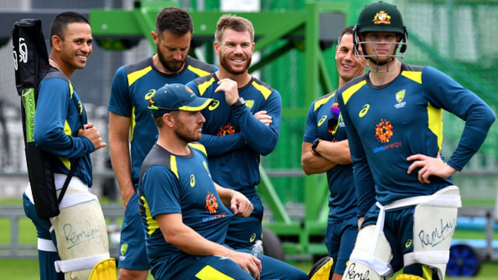 BIG NEWS: David Warner's longtime opening partner announces surprise retirement, walks away at age 37 Australia's Usman Khawaja (L), Australia's captain Aaron Finch (3L), Australia's David Warner (C) and Australia's Steve Smith (2R). (File Photo: Getty Images)