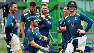 BIG NEWS: David Warner's longtime opening partner announces surprise retirement, walks away at age 37 Australia's Usman Khawaja (L), Australia's captain Aaron Finch (3L), Australia's David Warner (C) and Australia's Steve Smith (2R). (File Photo: Getty Images)