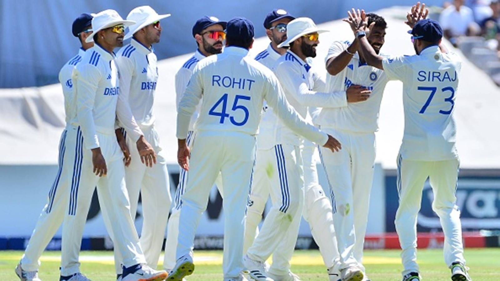 IND vs SA: Rohit Sharma-led India beat South Africa within two chaotic days to level series and break 91-year-old Test record Team India celebrate a wicket on Day 2 of the Cape Town Test (Getty Images)