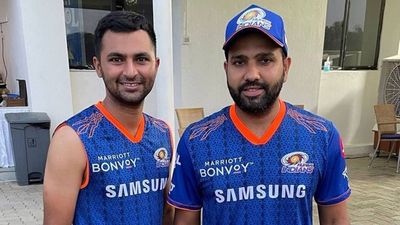 Tilak Varma-led Hyderabad's top order batter smashes double century from 143 balls, misses breaking Ravi Shastri's record G Rahul Singh with Indian skipper Rohit Sharma (Screengrab: X)