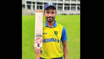 Meghalaya captain Kishan Lyngdoh creates history with 43 fours in mammoth 268-run knock against Arunachal Pradesh in Ranji Trophy Meghalaya captain Kishan Lyngdoh (Screengrab: X)