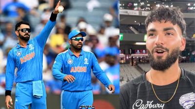 ‘I am a big fan of his…’: Delhi-born Nikhil Chaudhary, who is taking BBL by storm, lauds Indian superstar Virat Kohli (Left), Rohit Sharma and Nikhil Chaudhary of the Hobart Hurricanes. (Screengrab: Instagram/BBL)