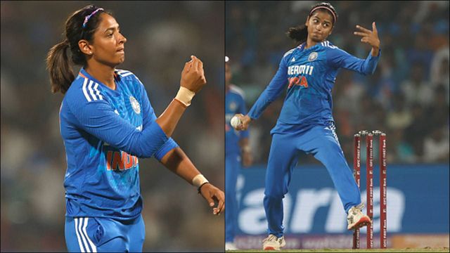 'In the 19th over, if Shreyanka was on target...': Harmanpreet Kaur focuses on positives but rues Patil's 15-run over India women's cricket team captain Harmanpreet Kaur and Shreyanka Patil during second T20I against Australia (Getty Images)