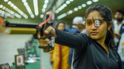 Varun Tomar, Esha Singh secure spots in Paris 2024 quota with 10m air pistol golds at Asian Qualifiers Esha Singh of Telangana. (File Photo: Getty Images)