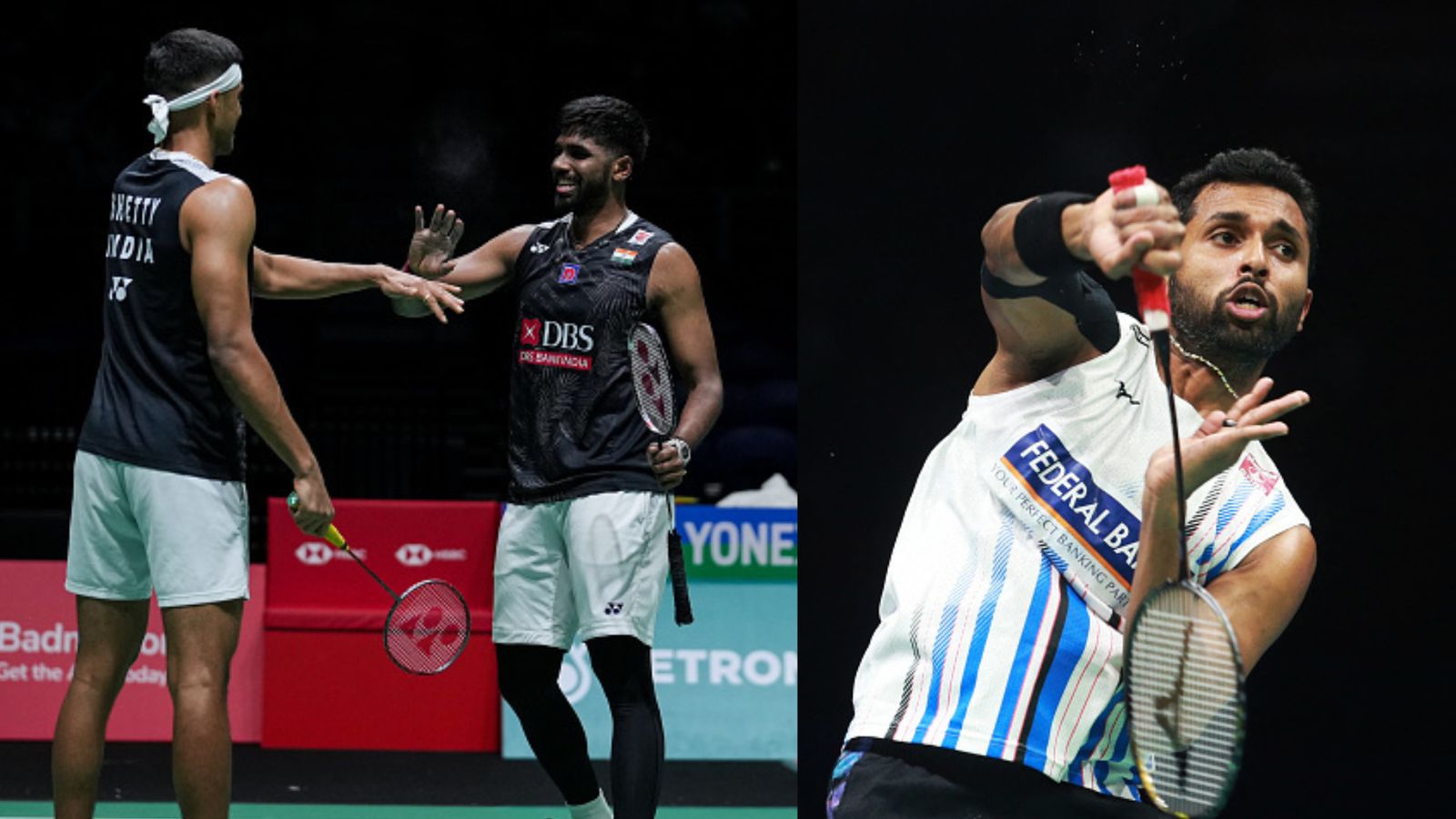 Malaysia Open: Dazzling duo of Satwiksairaj Rankireddy-Chirag Shetty off to a flyer; HS Prannoy bites dust in opening round India's star shuttlers Satwiksairaj Rankireddy-Chirag Shetty (left frame) and HS Prannoy in this frame.