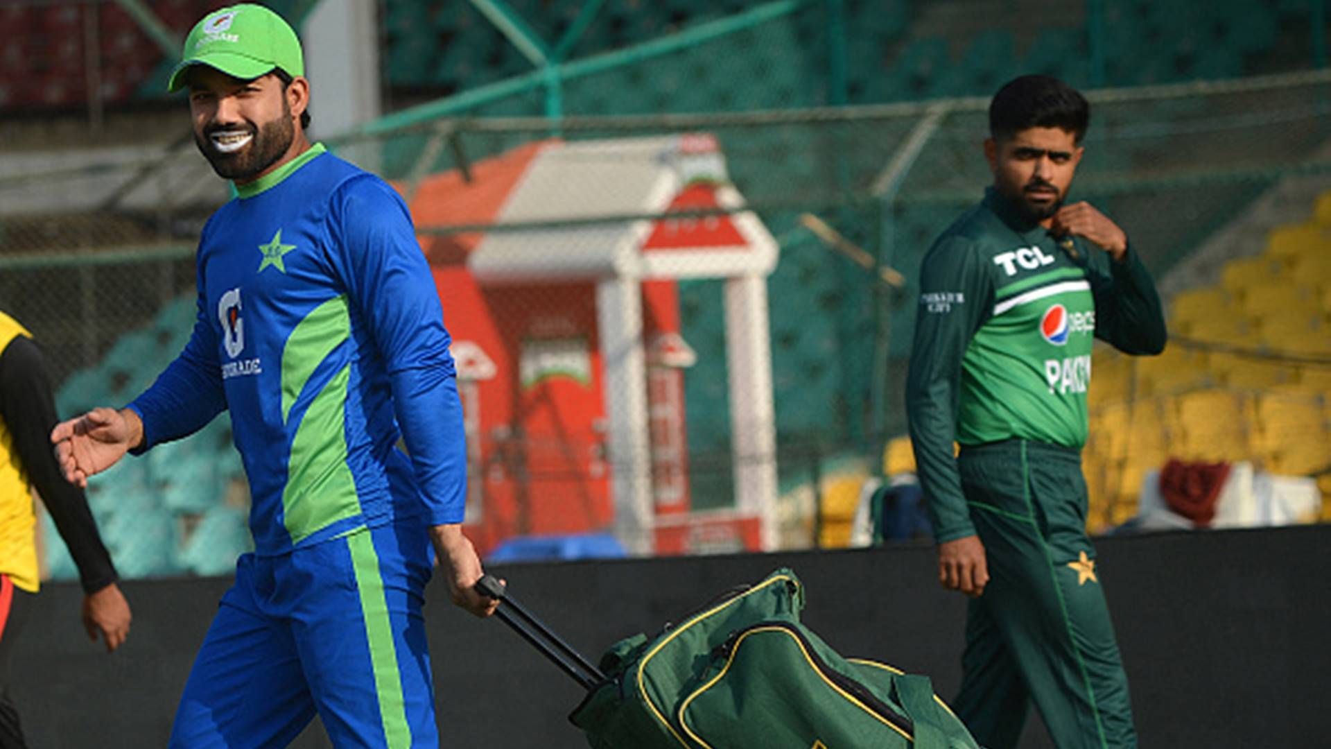 Babar Azam set to lose his opening spot in T20Is to 21-year-old Saim Ayub for New Zealand series: Reports Mohammad Rizwan and Babar Azam during a practice session (File Photo: Getty Images)