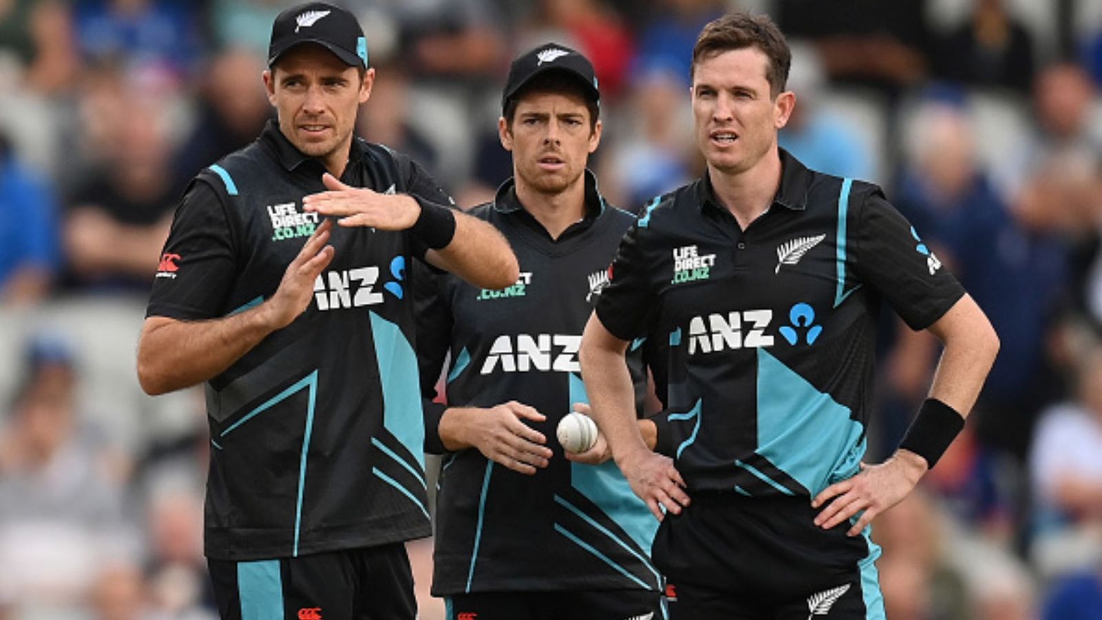NZ vs PAK: Massive blow for New Zealand as dreaded COVID-19 strikes again, star player forced out of 1st T20I Tim Southee (L), Mitchell Santner (C) and Matt Henry (R).