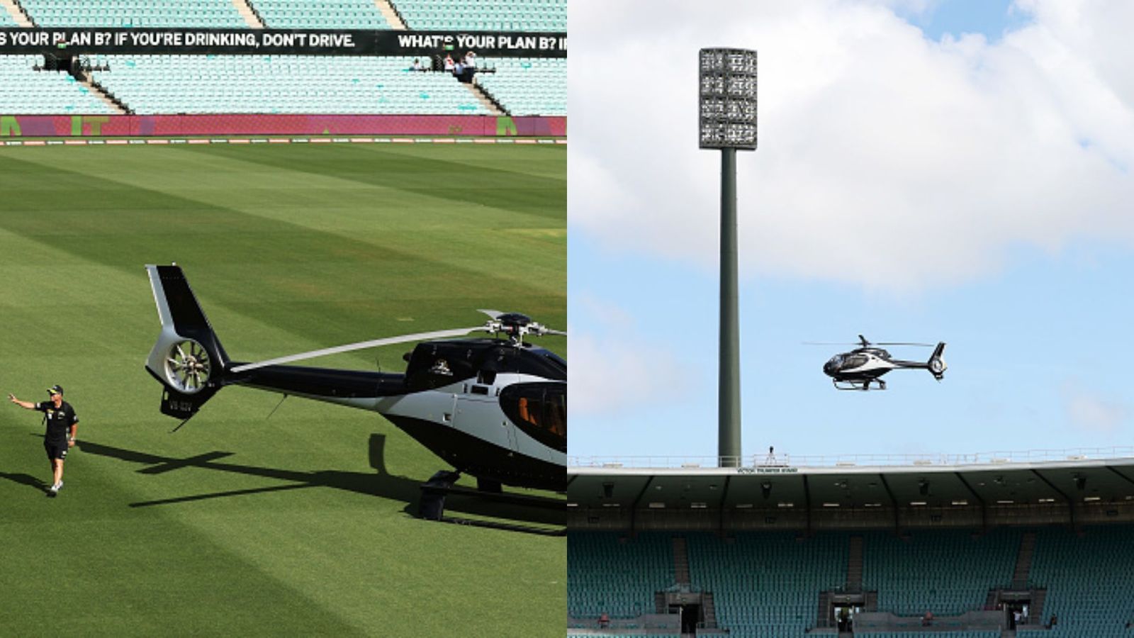 WATCH: Unprecedented scenes unfold in Sydney as David Warner arrives in helicopter for BBL clash; video viral WATCH: Unprecedented scenes unfold in Sydney as David Warner arrives in helicopter for BBL clash; video viral
