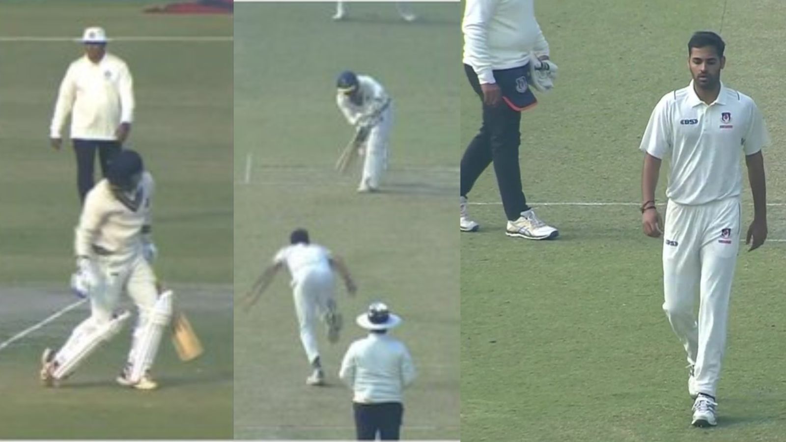 WATCH: Bhuvneshwar Kumar runs riot with fiery fifer to gun down Bengal batters after UP bundled out for 60 in Ranji Trophy encounter UP's veteran bowler Bhuvneshwar Kumar in this frame.