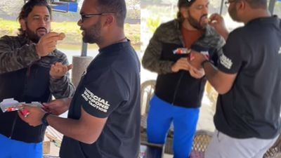 WATCH: MS Dhoni’s heart winning gesture at fan’s birthday celebration will make your day, video goes viral CSK captain Dhoni celebrated his fan's birthday. (Screengrab: Instagram)