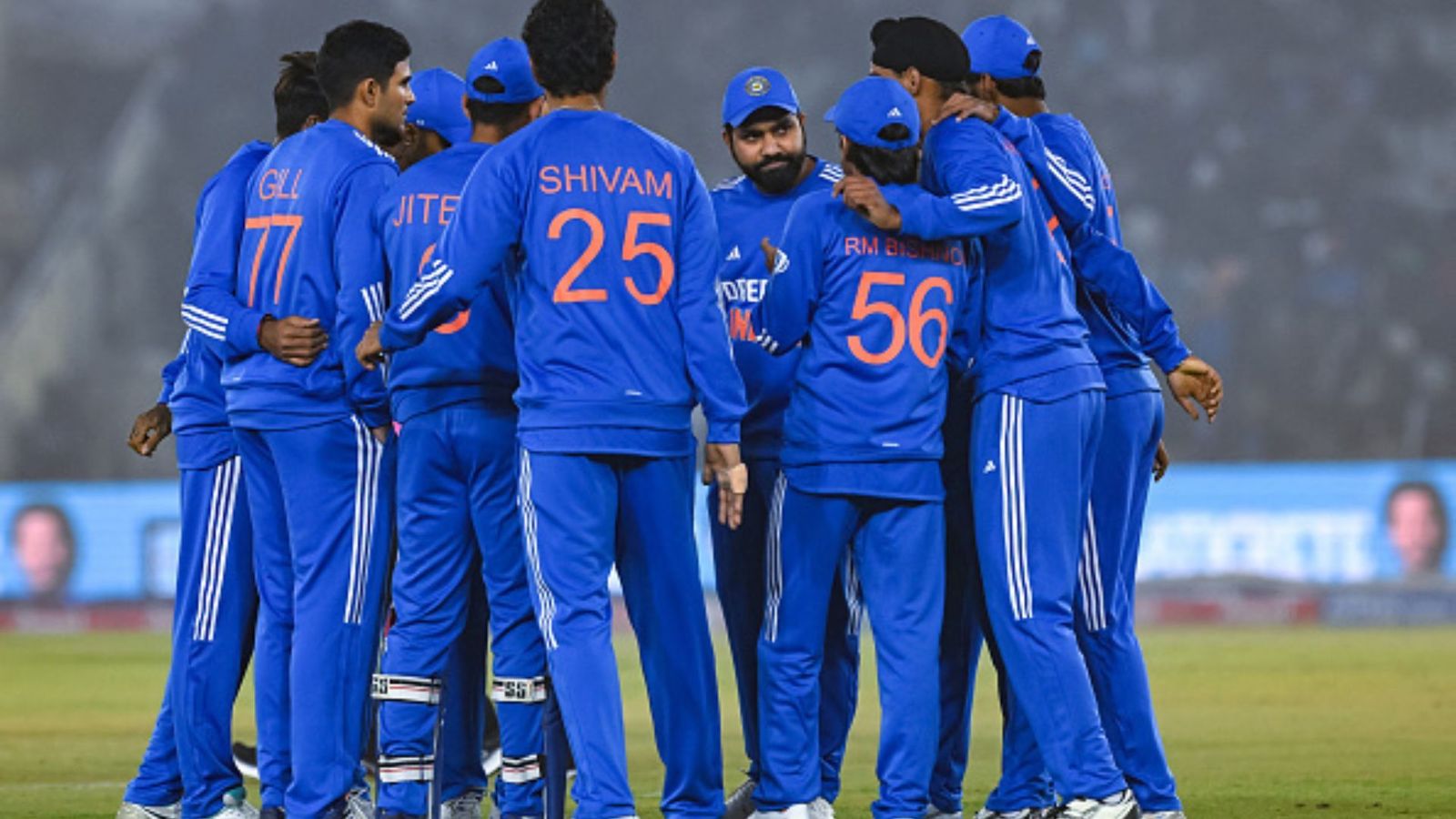 India vs Afghanistan, 2nd T20I Preview: Virat Kohli's return, pressure mounts on Tilak Varma and eye on bigger prize India's captain Rohit Sharma (C) talks with the teammates.