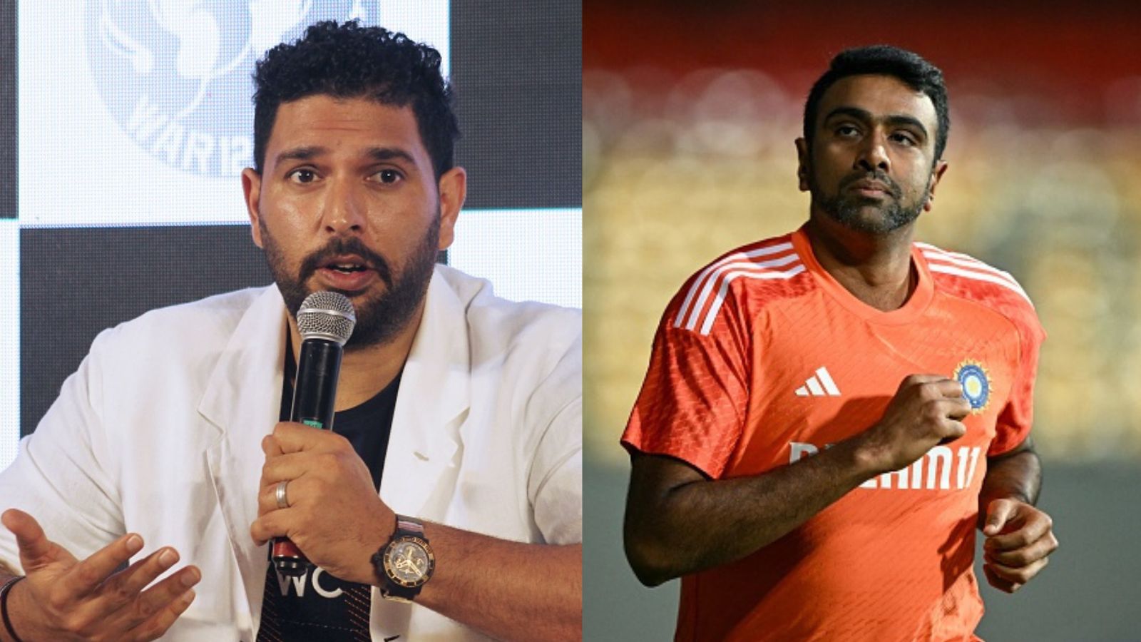 'R Ashwin doesn't deserve place in...': Yuvraj Singh's stunning remark on India star India's ace spinner R Ashwin (right) and former all-rounder Yuvraj Singh in this frame. (Getty)