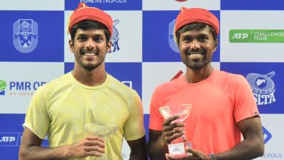 Indian tennis duo secures wildcard entry for Australian Open 2024 men's doubles Indian tennis pair of Anirudh Chandrasekar and Vijay Sundar Prashanth in this frame.