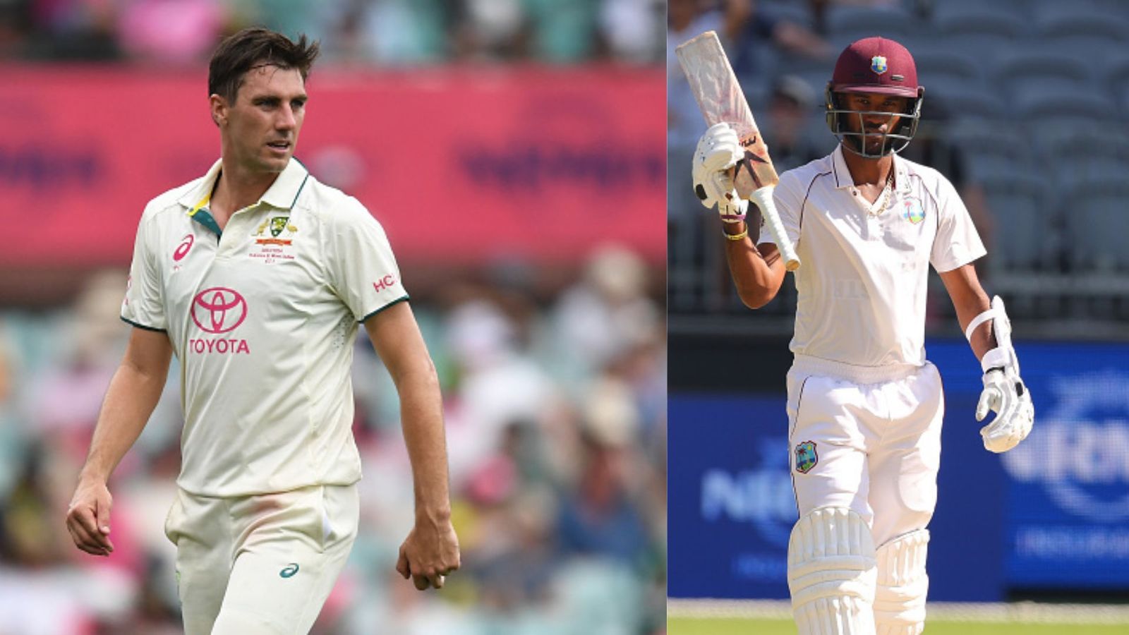 Australia, West Indies reveal playing XIs for first Test, Kraigg Brathwaite to field three new faces for the opener Pat Cummins of Australia (Left) and Kraigg Brathwaite of West Indies. (File Photo: Getty Images)