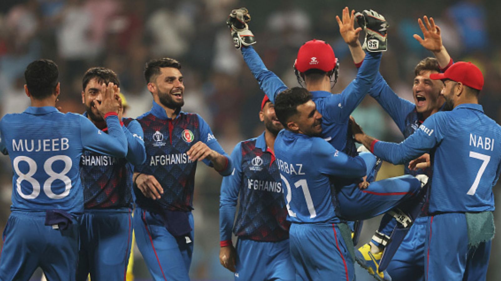 Massive blow to Afghanistan star, ruled out of another big tournament ahead of T20 World Cup Afghanistan's cricket team breaks into celebration in this frame. (Getty)