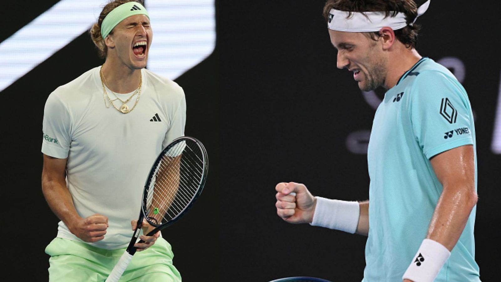 Australian Open 2024: Alexander Zverev, Casper Ruud move to round 3 after win over Lukas Klein, Max Purcell in round 2 Alexander Zverev of Germany (Left) and Casper Ruud of Norway in this frame. (Getty Images)