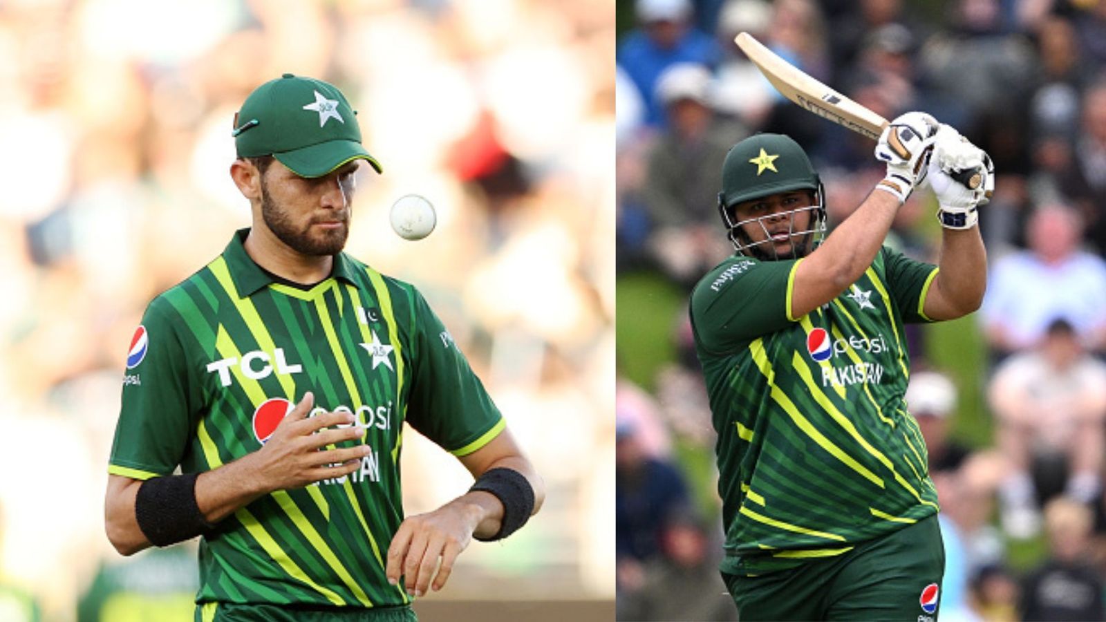 'Coward captain': Fans launch brutal attack on Shaheen Afridi for dropping Azam Khan from playing XI Shaheen Afridi (Left) and Azam Khan of Pakistan. (Getty Images)