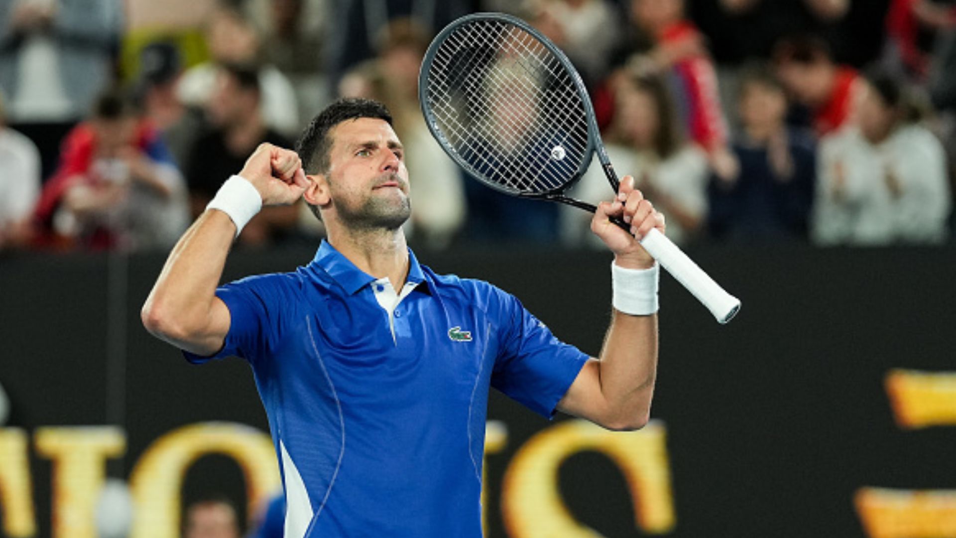 Australian Open: Novak Djokovic's 25th Grand Slam quest continues, marches into 4th round after hammering 24-yr-old Argentine Serbia's Novak Djokovic celebrates his victory over Argentina's Tomas Martin Etcheverry in the Men's Singles third Round match at Australian Open 2024 on January 19. (Getty)
