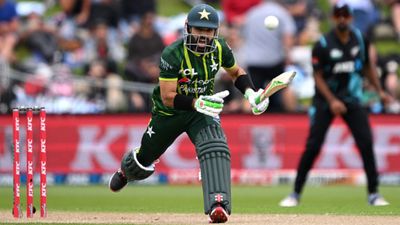 'Our bowlers are...': Mohammad Rizwan blasts Pakistan's humiliating show in New Zealand after 4th T20I drubbing Pakistan's Mohammad Rizwan in action during 4th T20I against New Zealand on January 19. (Getty)