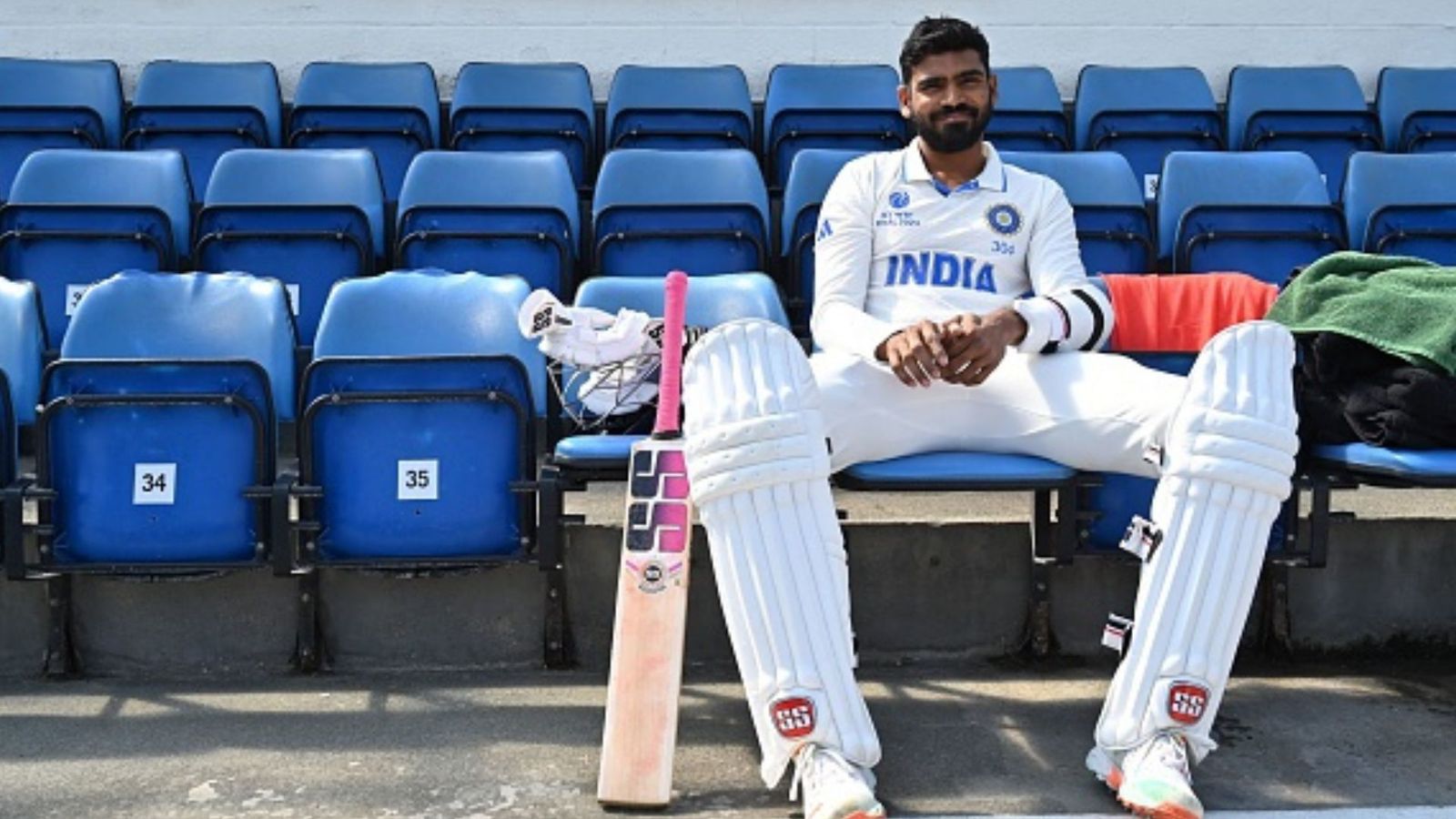 KS Bharat's century ahead of England Test series eases Rohit Sharma's tension, but India A fall short against ENG Lions to play draw India's star wicketkeeper batter KS Bharat in this frame. (Getty)