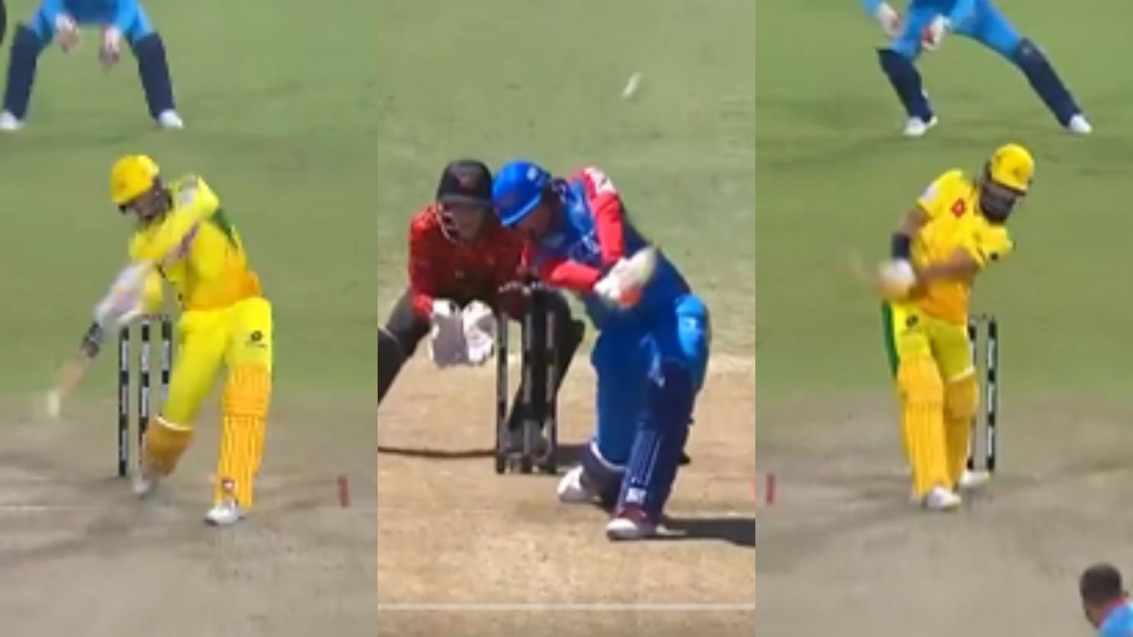WATCH: Kevin Pietersen leads cry for 'rule change' after Heinrich Klaasen, Donovan Ferreira and Moeen Ali smash over 100-meter sixes in SA20; video wows internet Donovan Ferreira (L), Heinrich Klaasen (C) and Moeen Ali (R).
