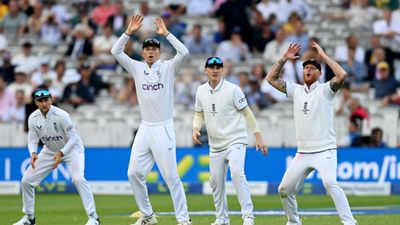 Colossal blow to England ahead of Test series against India, superstar player withdraws from five-match outing Joe Root, Zak Crawley, Harry Brook and Ben Stokes of England react after a missed chance during Day 1 of the 2nd Test match against Australia at Lord's Cricket Ground on June 28. (Getty)