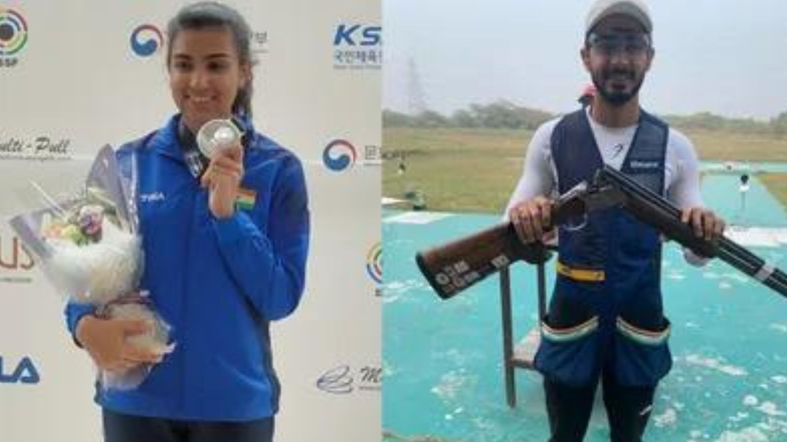 Raiza Dhillon, Anant Jeet Singh Naruka shimmer with silver to bag India's 18th and 19th Paris Olympics berth in shooting Raiza Dhillon (left) and Anant Jeet Singh Naruka successfully secured the 18th and 19th Olympic quotas for India in shooting. (NRAI)