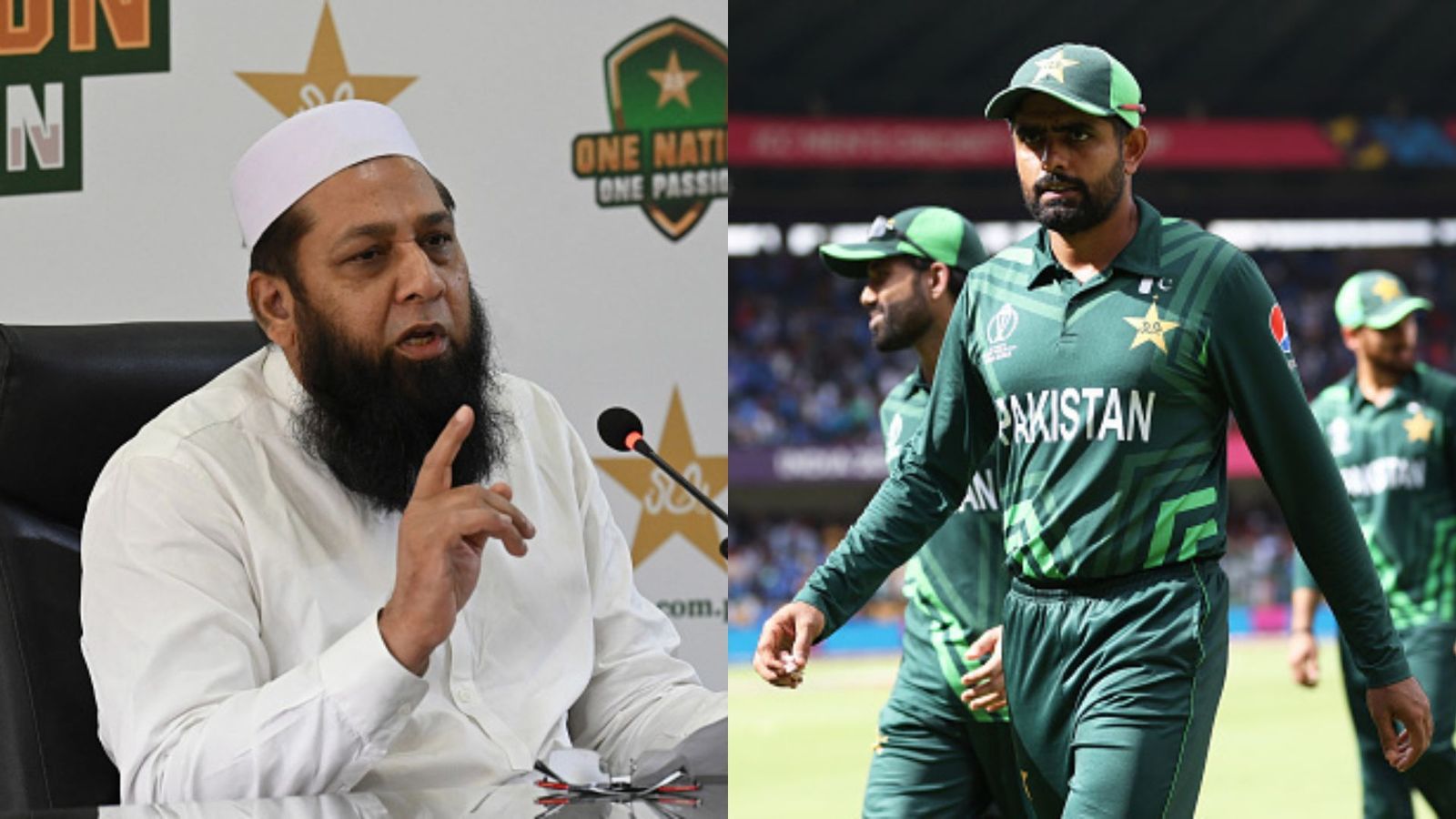 Legendary Inzamam-ul-Haq makes startling statement, reveals major reason behind country's horrendous display in 2023 ODI World Cup Inzamam-ul-Haq (L) and Babar Azam (R).