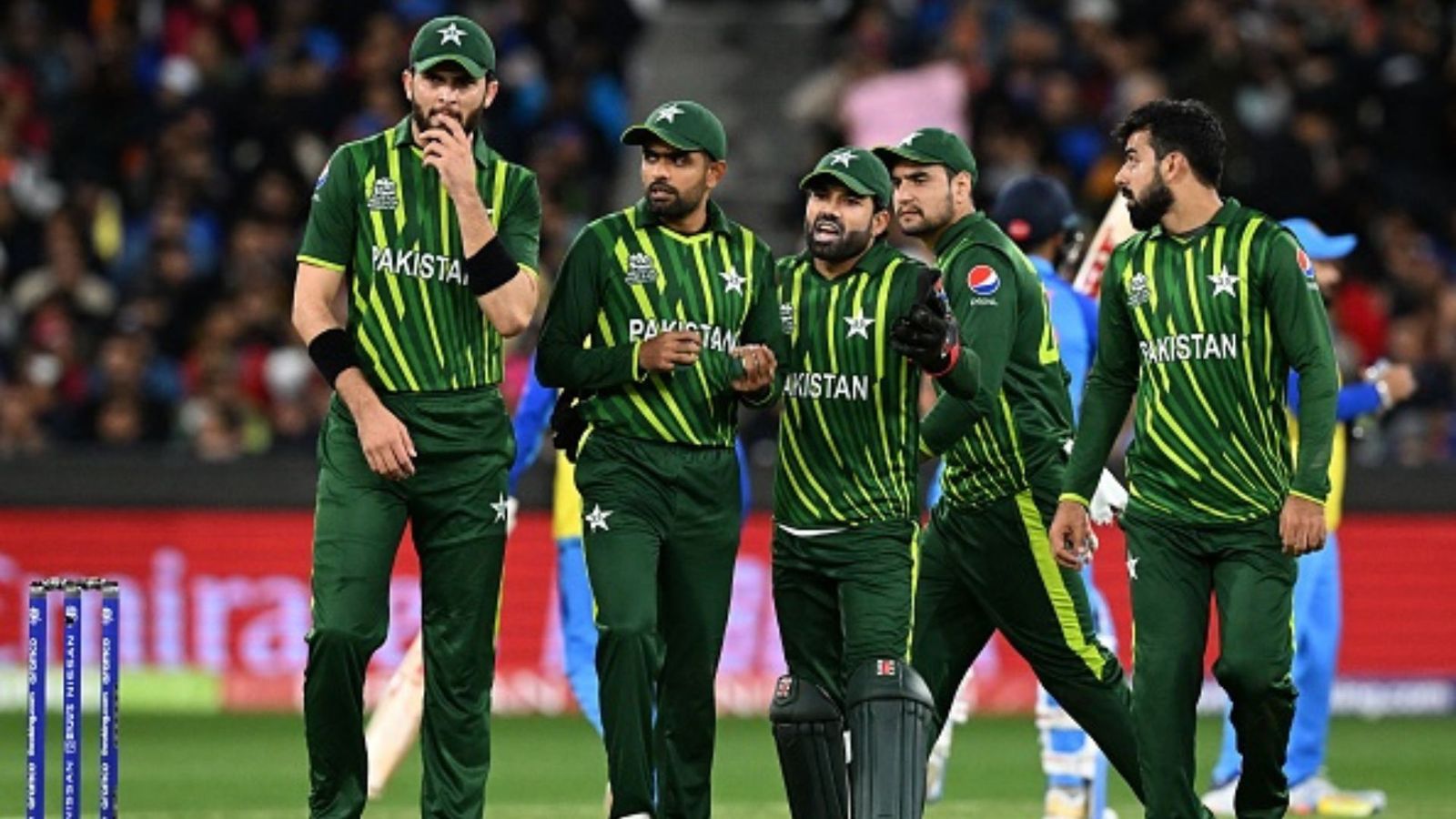 'State of affair in Pakistan cricket is really sad': Batting legend spills the beans as turmoil escalates Pakistan's players, (L-R) Shaheen Shah Afridi, Babar Azam, Muhammad Rizwan and Shadab Khan. (Getty Images)