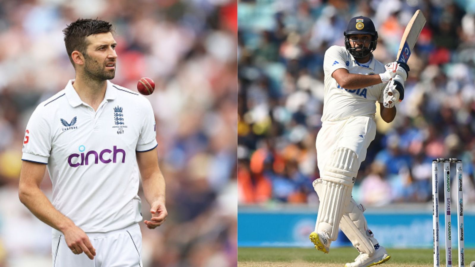 ‘I’ll have to be …’: Mark Wood reveals England’s game plan to combat Rohit Sharma in upcoming Test series England pacer Mark Wood (Left) and Rohit Sharma. (Getty Images)
