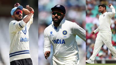 'He is a tempting option': Who'll make the cut in India's playing XI between Kuldeep Yadav or Axar Patel, Rohit Sharma drops big hint India's Axar Patel (left), captain Rohit Sharma (centre) and Kuldeep Yadav
