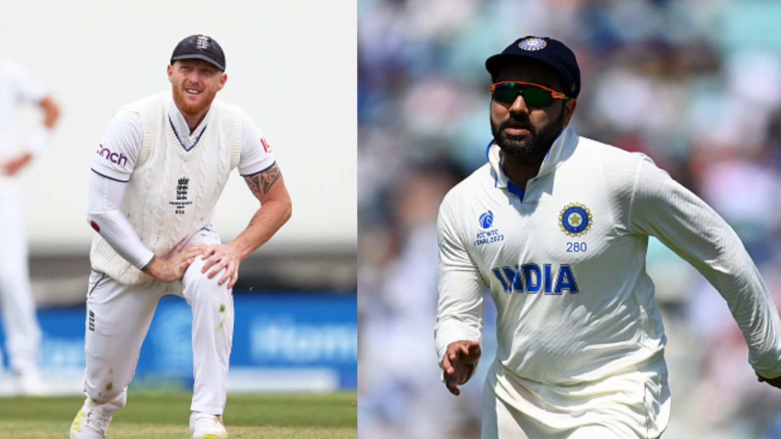 IND vs ENG: Rohit Sharma drops Kuldeep Yadav, plays 3 spinner-2 pacer combination in 1st Test vs England; here's playing XIs India skipper Rohit Sharma (right) and England captain Ben Stokes in this frame. (Getty)