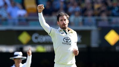 AUS vs WI: Mitchell Starc becomes fifth Australia pacer to achieve rare feat on Day 1 of 2nd Test Mitchell Starc of Australia celebrates taking the wicket of Alick Athanaze of the West Indies. (Getty Images)