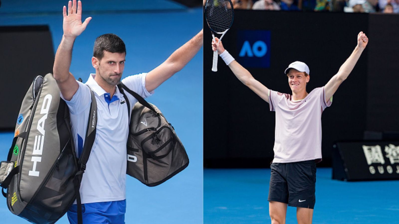 ‘I'm not going to tell you the tactics’: Jannik Sinner when asked about how to beat Novak Djokovic after Australian Open triumph Novak Djokovic of Serbia (Left) and Jannik Sinner of Italy. (Getty Images)