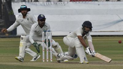 Record Alert: Star batter wreaks havoc, smashes fastest First-Class triple hundred riding on 21 sixes, 33 fours; busts Sehwag-Shastri's records Hyderabad's star opener Tanmay Agarwal in action during Ranji Trophy match against Arunachal Pradesh. (Twitter)