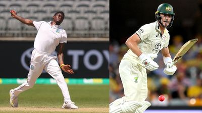 AUS vs WI: West Indies aim to extend lead despite Pat Cummins' valiant batting blitz as Australia survive batting collapse on Day 2 West Indies' Alzarri Joseph (left) and Australia's Pat Cummins in this frame. (Getty)
