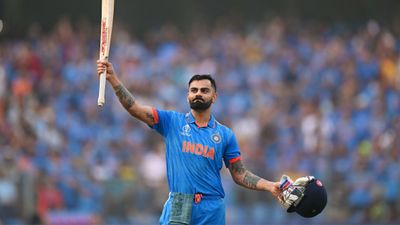 ‘When he failed…’: Ex-India cricketer's bold remark on Virat Kohli's ICC ODI Cricketer of the Year honour Virat Kohli of India celebrates after scoring a century. (File Photo: Getty Images)