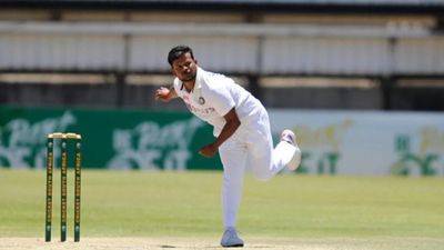 Unsold in IPL 2024 auction, star spinner breaks England's back with fiery fifer to steer India on verge of victory Star spinner Saurabh Kumar in action in this frame.