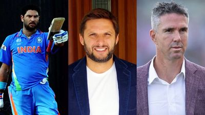 Cricket legends Yuvraj Singh, Shahid Afridi, and Kevin Pietersen to illuminate Edgbaston in prestigious ECB-Sanctioned T20 extravaganza Yuvraj Singh (L), Shahid Afridi (C) and Kevin Pietersen (R).