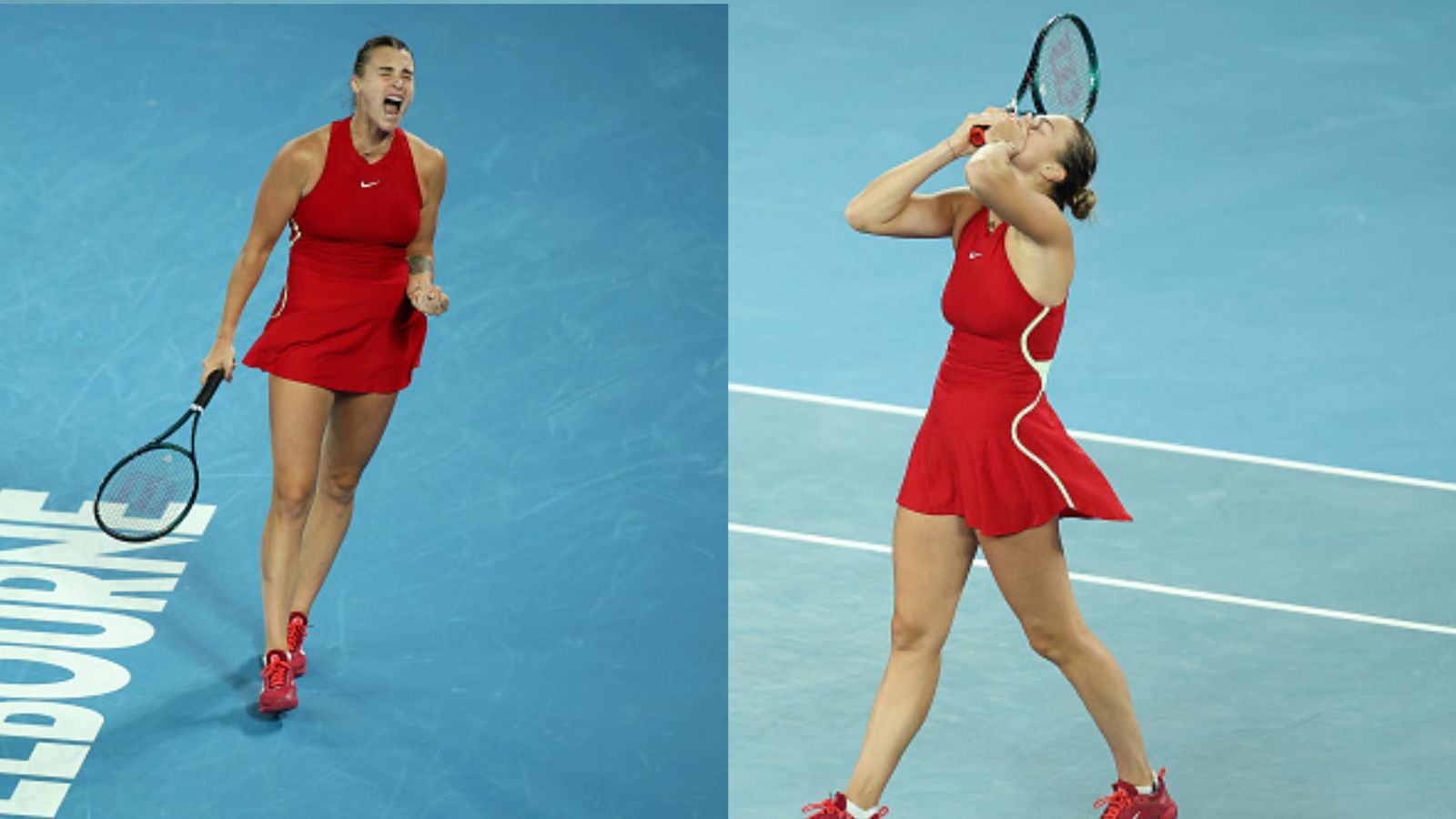 Aryna Sabalenka scripts history after defending Australian Open title, thrashes Qinwen Zheng in final to become 1st to do this in 11 years Aryna Sabalenka celebrates after clinching Australian Open 2024 women's singles title by beating Qinwen Zheng at Melbourne Park on January 27. (Getty)