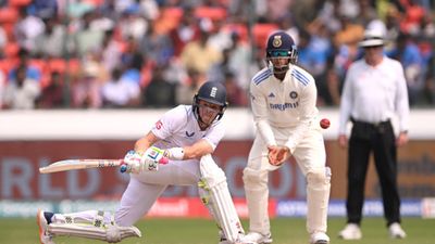 IND vs ENG: Ollie Pope's scorching century pegs back India on Day 3 as England fight back with 126-run lead in 1st Test England's Ollie Pope in action during Day 3 of the 1st Test against India at Rajiv Gandhi International Stadium on January 27. (Getty)