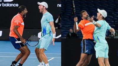 Rohan Bopanna creates history with Australian Open doubles title, achieves mega feat at 43 after 61 attempts Rohan Bopanna (L) of India and Matthew Ebden (R) of Australia celebrate after winning Australian Open 2024 men's doubles title after beating Tomas Machac and Zhizhen Zhang on January 25. (Getty)