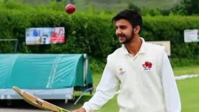 12th Fail director's son's history-making spree continues with rampaging fifth consecutive century in Ranji Trophy Mizoram's star batter Agni Chopra in this frame. (Screengrab-X)